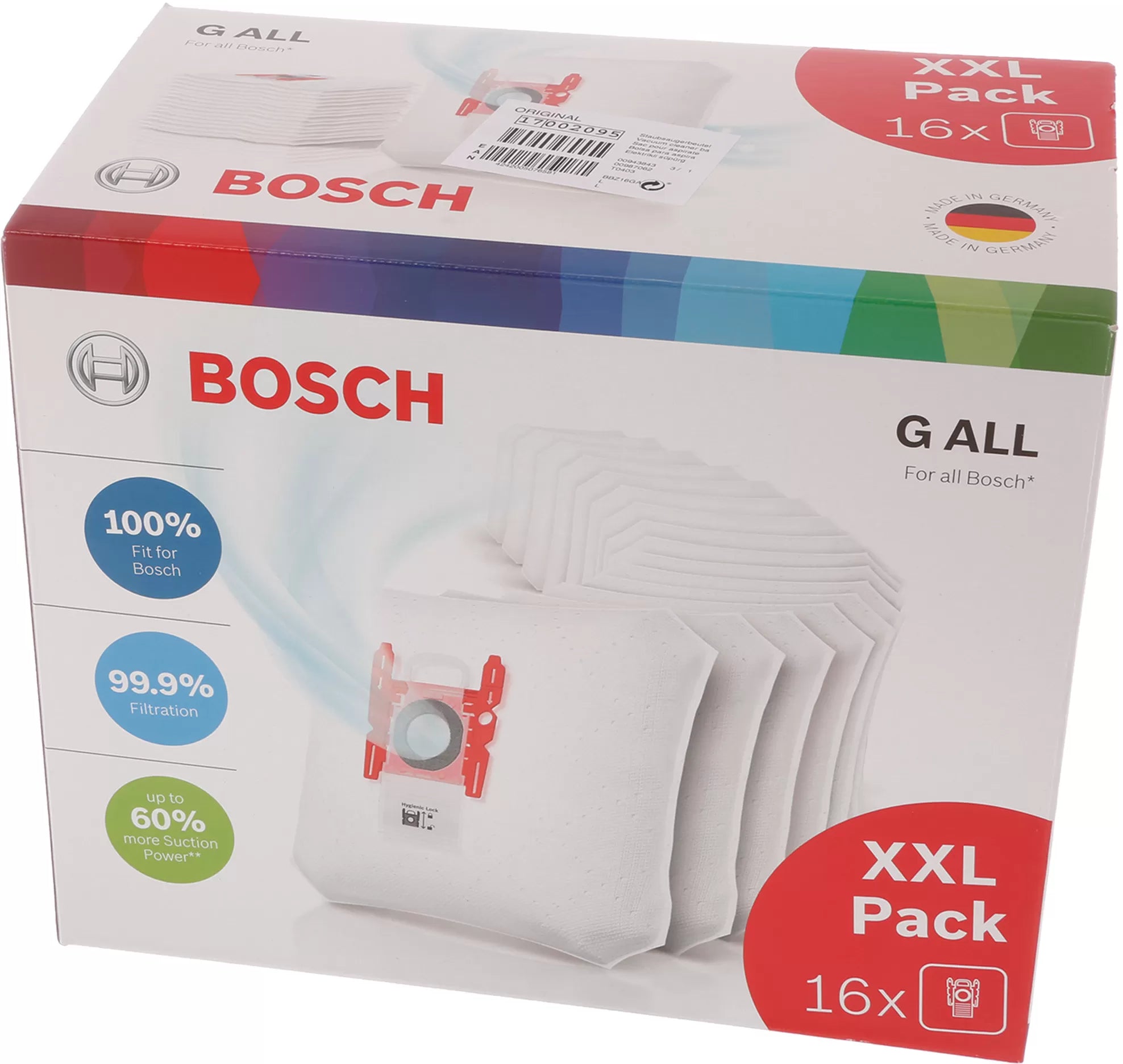 Bosch Vacuum cleaner Bag Type G ALL 16Pkt