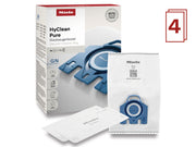 Miele GN HyClean Pure Vacuum Cleaner Dustbags, Vacuum Bags for Complete C2/C3 and Classic C1 Vacuums, Pack of 4