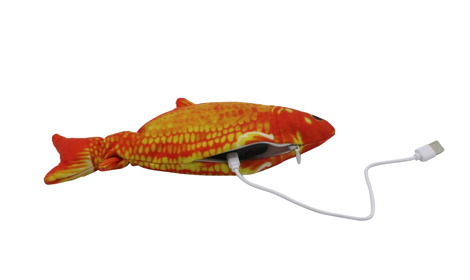 Flippy Fish Orange Cat Toy
