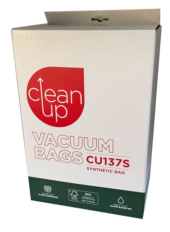 CleanUp CU137S Synthetic Vacuum Bags 3 Pack Silent Master