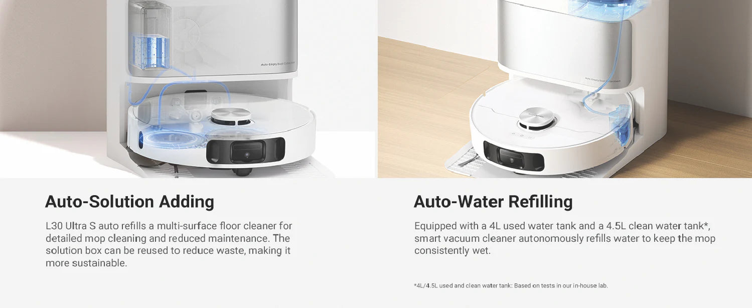 Dreame L30 Ultra S Robot Vacuum and Mop with Self-Cleaning and Auto-Empty