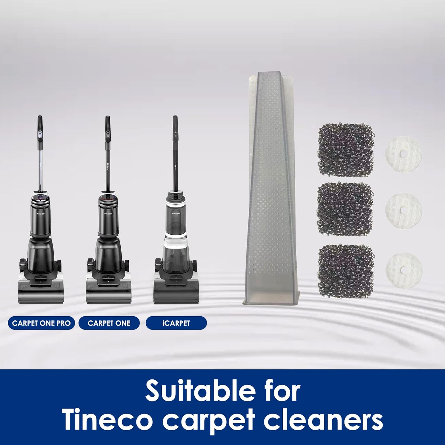 Tineco Replacement Carpet Cleaner Filter Set, for Carpet One & iCarpet Series (Genuine)
