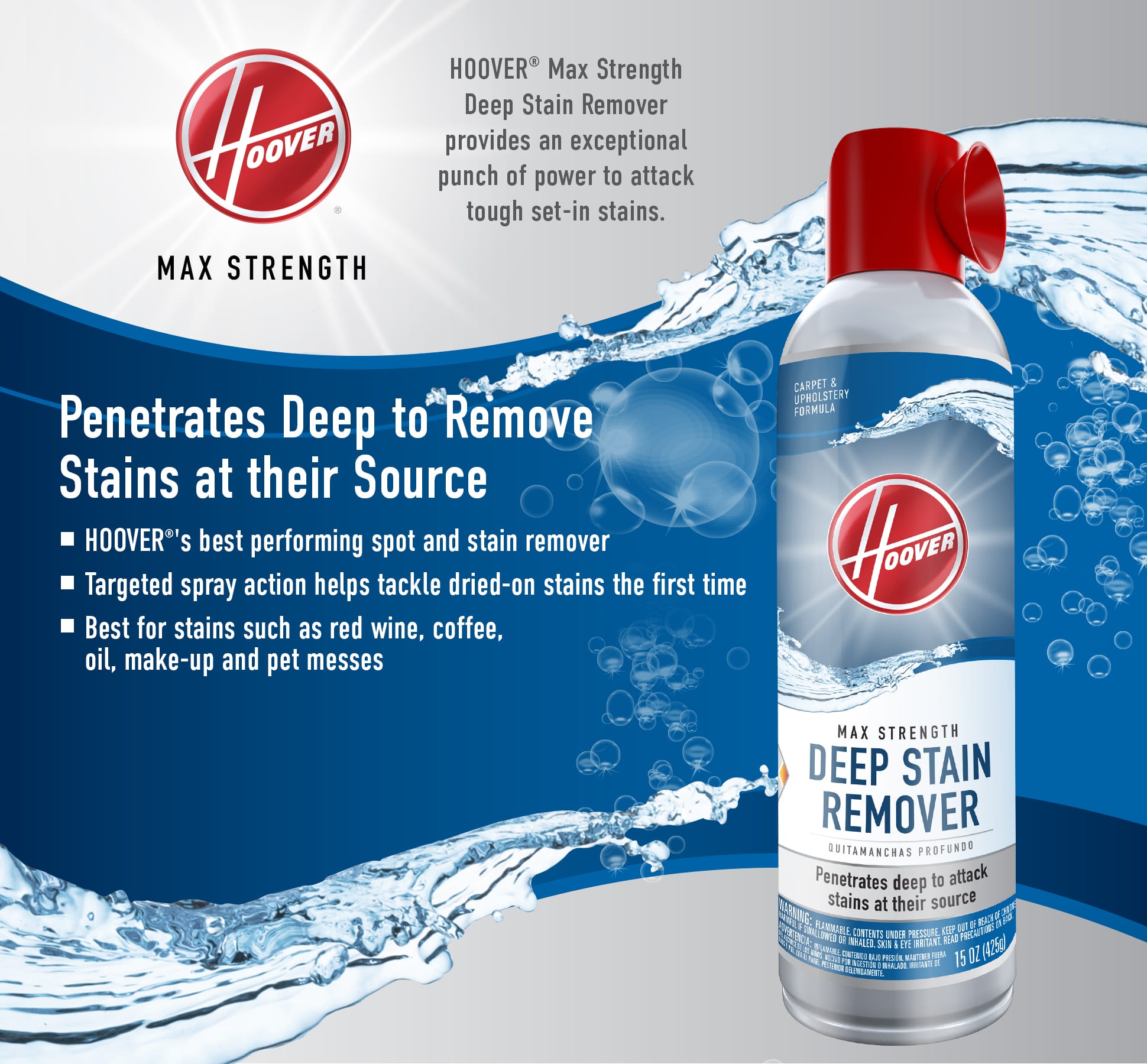 Hoover Deep Stain Remover Aerosol (440ml)