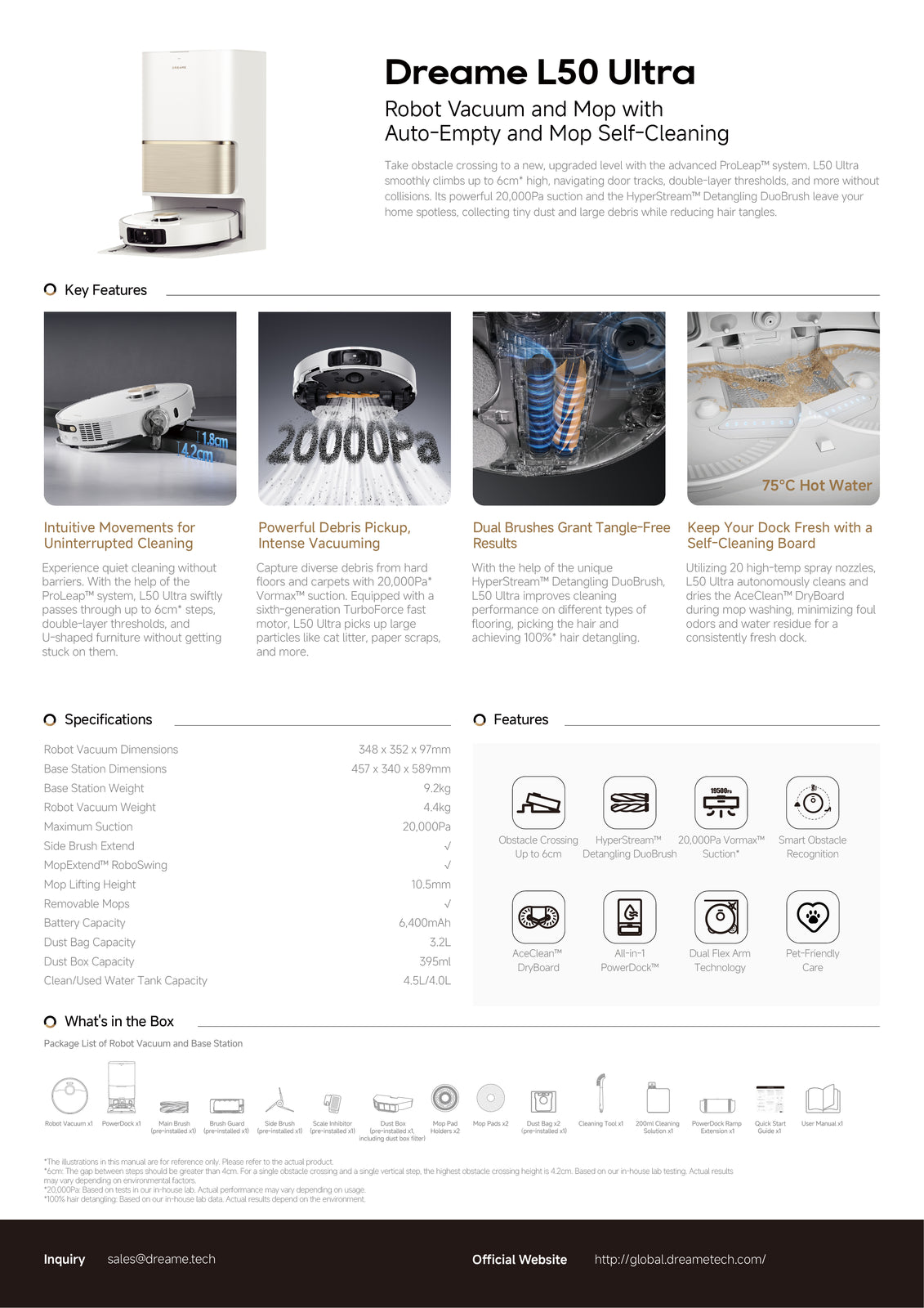 Dreame L50 Ultra Robot Vacuum Cleaner