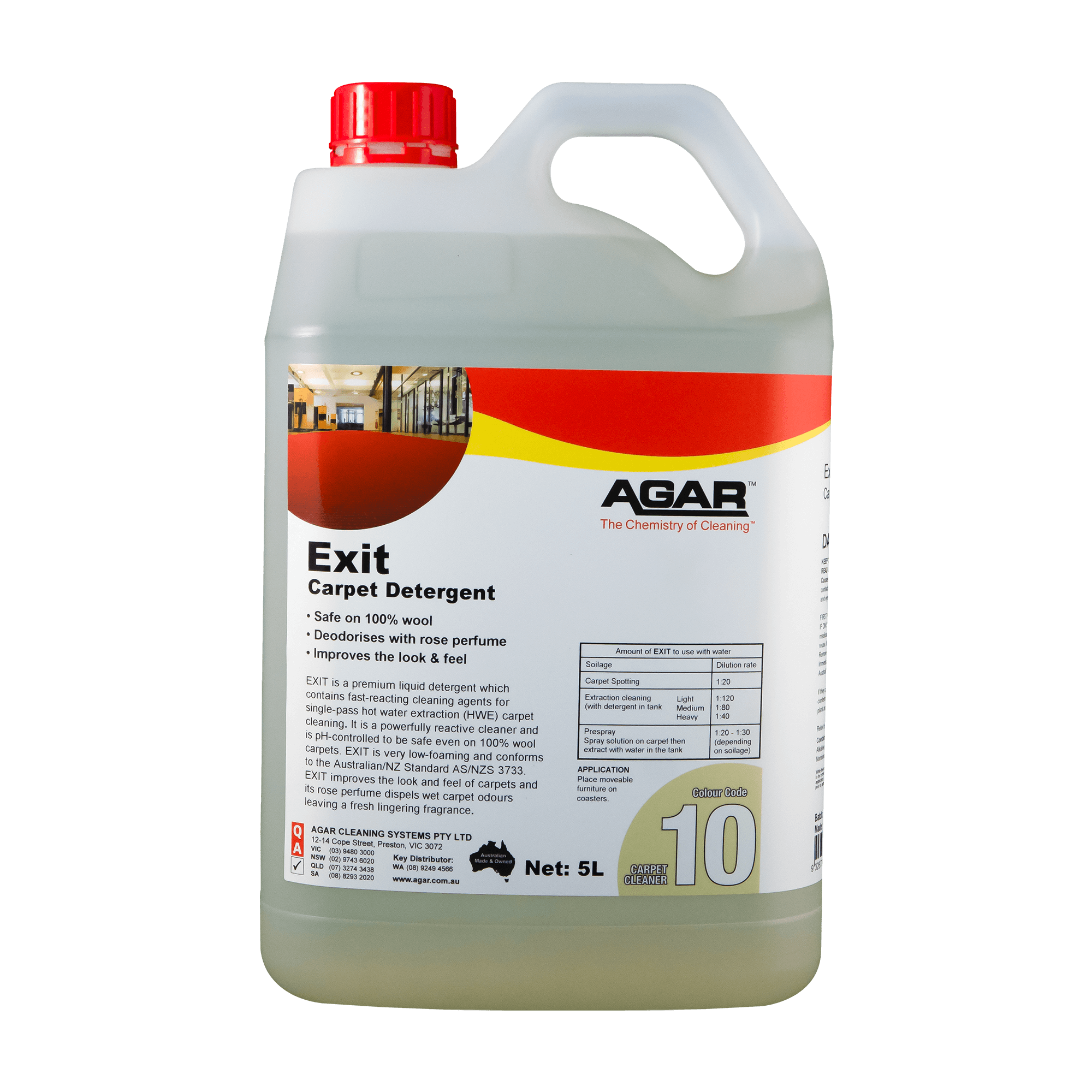Agar Exit Carpet Cleaning Detergent 5L